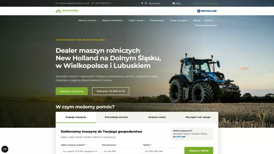 Zrzut ekranu strony